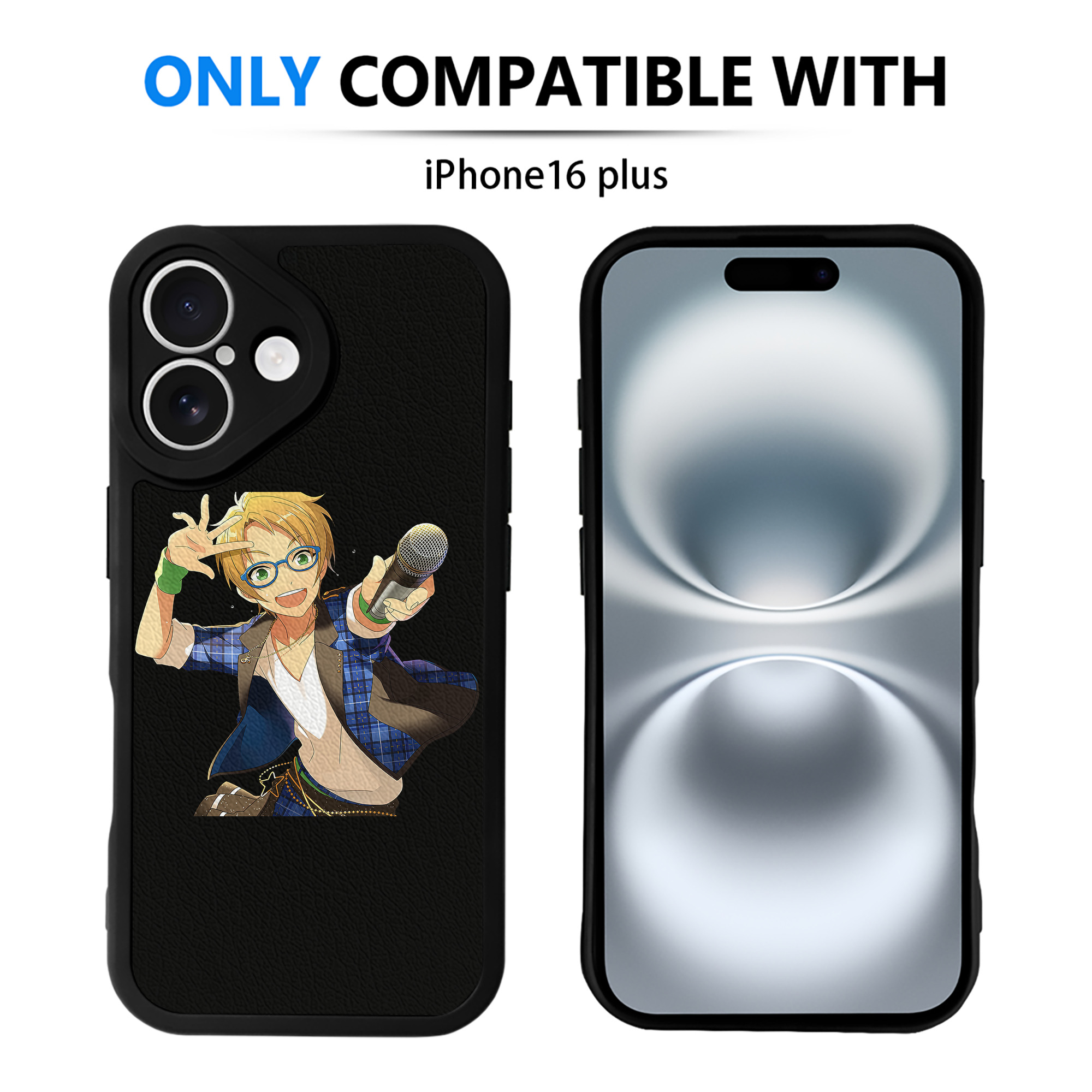 （画像用） あんさんぶるスターズ! Ensemble Stars 【iPhone 16シリーズ対応】シリコンスマホケース（レザー調） 材質：シリコン